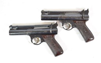 Lot 207 - PURCHASER MUST BE 18 YEARS OF AGE OR OVER Two Post-War Webley Senior .177 Calibre Air Pistols, each