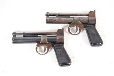 Lot 210 - PURCHASER MUST BE 18 YEARS OF AGE OR OVER Two Post-War Webley Junior .177 Calibre Air Pistols, each