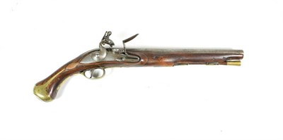 Lot 225 - A Non-Working Copy of a 1756 Pattern Land Service Flintlock Pistol, the 30cm round steel barrel...
