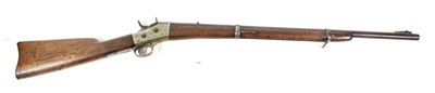 Lot 227 - A Swedish Rolling Block Rifle by Carl Gustaf, 12.7 X 44R   calibre, the 75.5cm steel barrel...