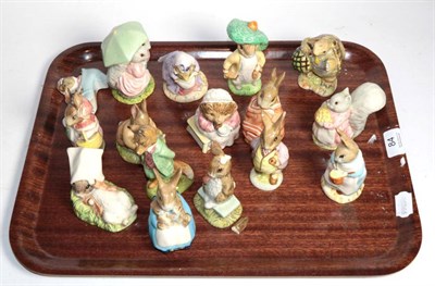Lot 84 - A group of Royal Albert and Beswick Beatrix Potter figures (16)