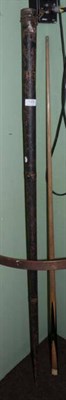 Lot 123 - A Burroughes & Watts 'The Sidney Smith Cue', Soho Sq, snooker cue, with metal tube