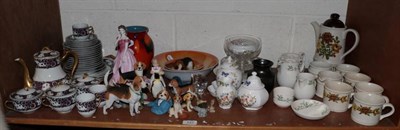 Lot 127 - Quantity of assorted ceramics and glass including Beswick and Royal Doulton figure