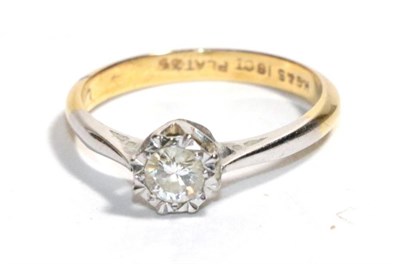 Lot 183 - A diamond solitaire ring, estimated diamond weight 0.25 carat approximately, finger size K