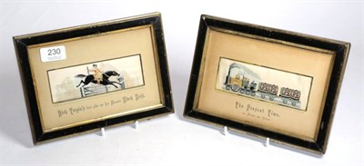Lot 230 - Two stevengraphs, ''The Present Time'' and ''Dick Turpin''