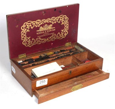 Lot 255 - A Windsor & Newton mahogany artist's box