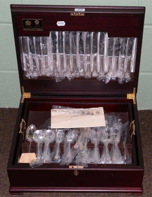 Lot 268 - An extensive Arthur Price of England canteen, in two trays, with 50 years guarantee certificate and