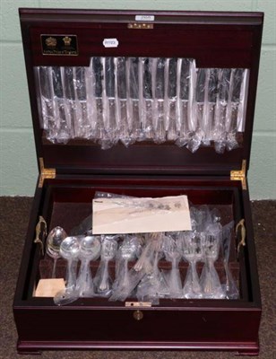 Lot 268 - An extensive Arthur Price of England canteen, in two trays, with 50 years guarantee certificate and