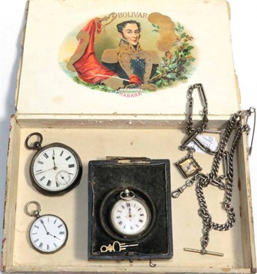 Lot 297 - From the estate of Hannah Hauxwell (1926-2018), a silver cased pocket watch, two ladies silver...