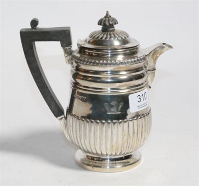 Lot 310 - An early Victorian silver hot water pot