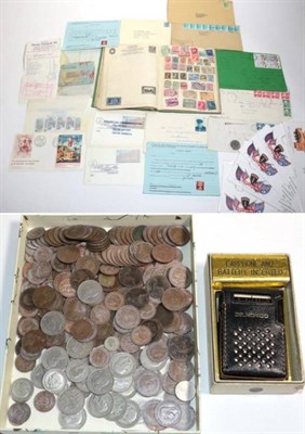 Lot 356 - A quantity of coins and stamps