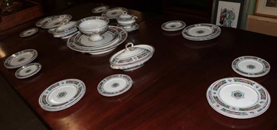 Lot 360 - A 19th century Beech & Hancock poppy pattern dinner service, including two tureens and a meat plate