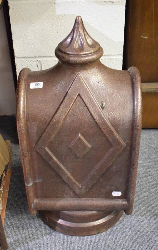 Lot 1008 - An unusual Victorian salt glazed chimney pot