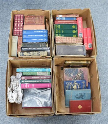 Lot 1014 - Four boxes of books, reference, novels, etc