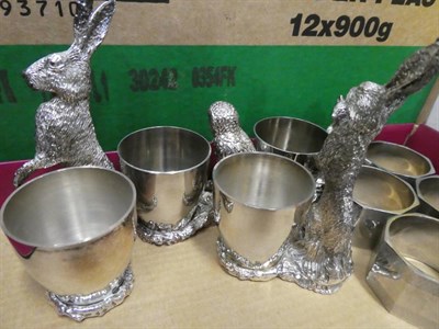 Lot 1017 - A quantity of silver plated wares and collectors plates etc (nine boxes)
