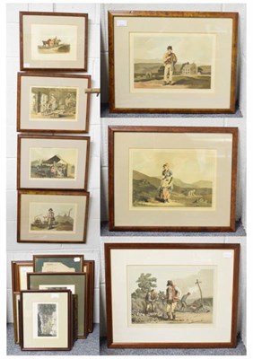 Lot 1101 - A set of nine prints of The Costumes of Yorkshire, after George Walker; a 19th century engraved...