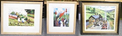 Lot 1110 - After Timmy Mallett, two signed prints from The Railway Children, signed by the cast, together with