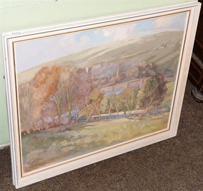 Lot 1112 - Gordon C. Barlow, Burnsall, oil on board