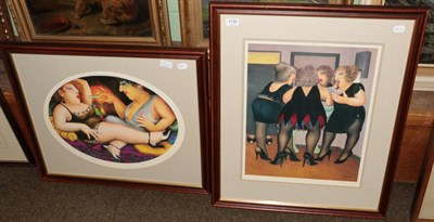 Lot 1130 - Two signed Beryl Cook prints