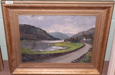 Lot 1131 - Peiro Sansalvadore (20th century), Therlemere Water at Wythburn, signed oil on board, 32cm by 42cm