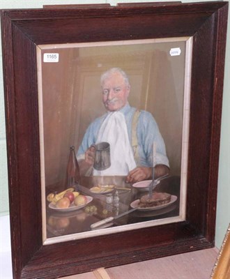 Lot 1165 - Kenneth Howes (20th century) British, portrait of a jovial gentleman at the dinner table, oil...