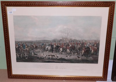 Lot 1166 - Hand coloured print of Bedale Hunt with key verso