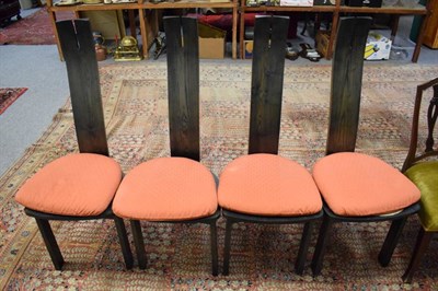 Lot 1177 - A set of four modernist dining chairs in the style of Vico Magistretti