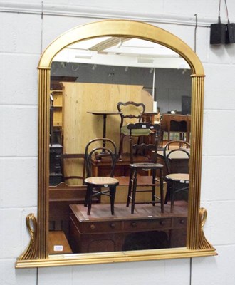 Lot 1209 - A gilt framed overmantel mirror