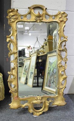 Lot 1221 - An 18th/19th century gilt framed mirror