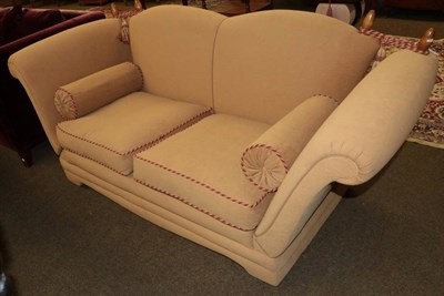 Lot 1329 - A Knoll style drop end sofa