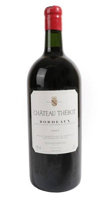 Lot 2032 - Chateau Thébot 2005 1 double magnum in, minor chipping to wax capsule