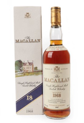 Lot 2334 - The Macallan 18 year old, distilled 1968, bottled 1987 I bottle, perfect condition