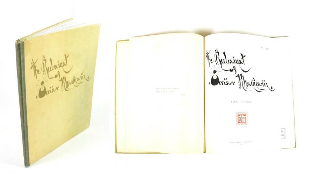 Lot 14 - Omar Khayyam The Rubaiyat of Omar Khayyam. Singapore: Lotus Library Publications, [c.1911]....