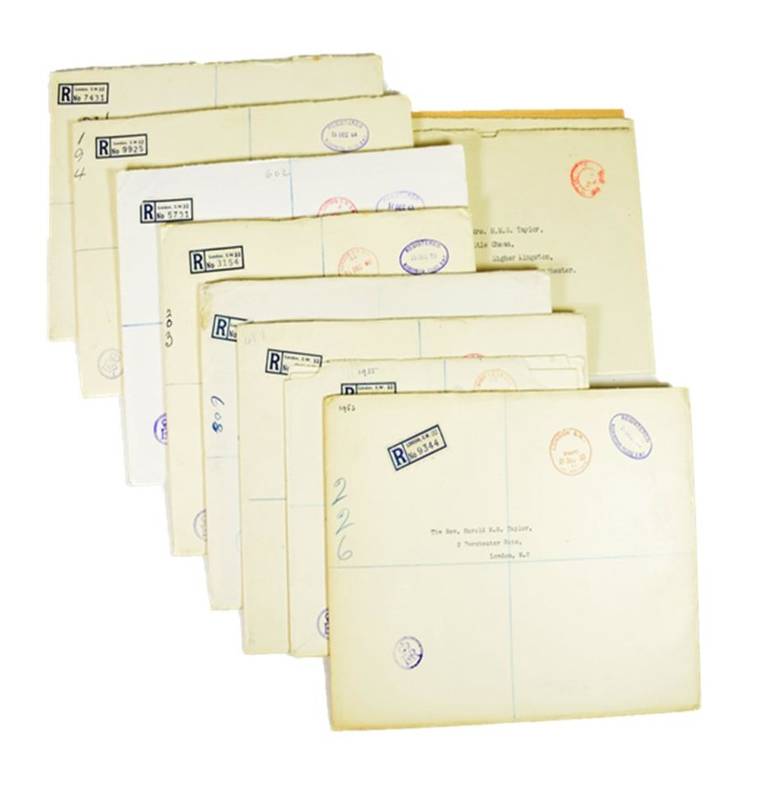 Lot 36 - Prince Philip Royal Household Mail. Nine Christmass cards signed 'Philip' to Revd and Mrs...