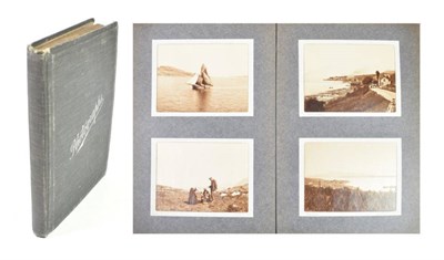 Lot 118 - Album of vintage travel photographs from Norway Twenty-three pages of two mounted photographs,...
