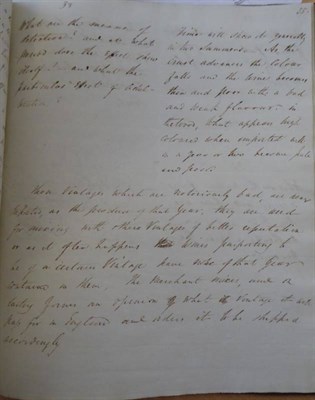 Lot 134 - Commercial Investigator's Journal [?Hughes, Augustus]Journal of an investigation into the abuses of