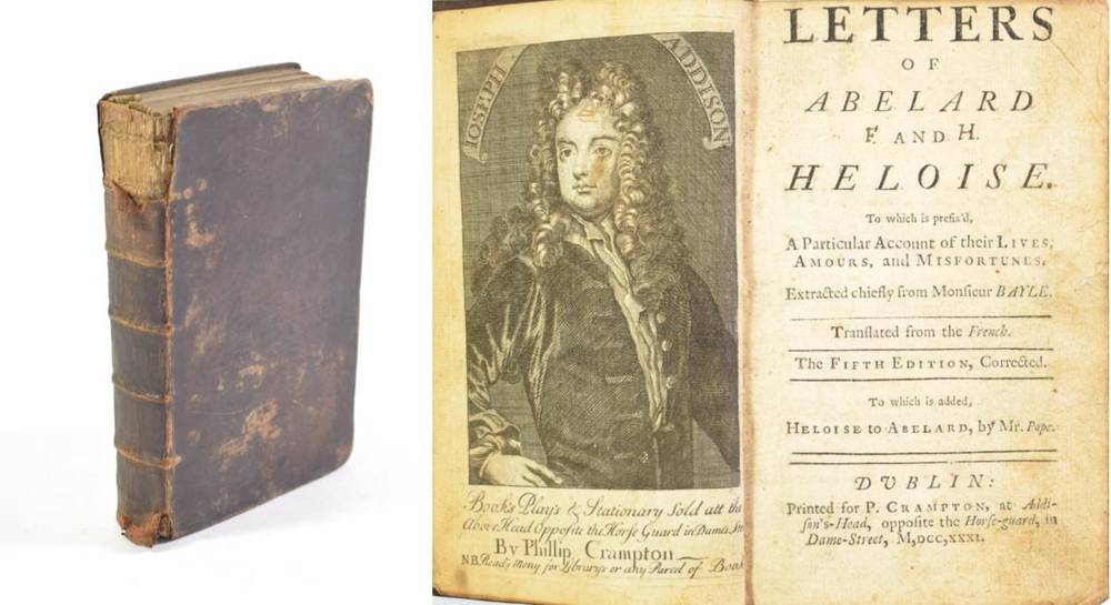 Lot 208 - A collection of 18th-century Dublin published works comprising: Letters of Abelard and Heloise....