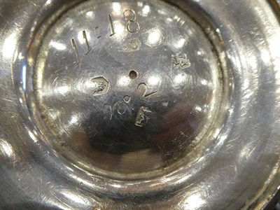 Lot 10 - ^ A George II Silver Mug, Peter Archambo, London 1736, plain baluster form on circular foot, scroll