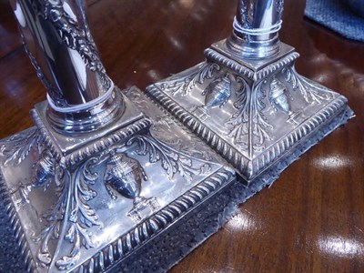 Lot 15 - A Pair of Late Victorian Silver Candlesticks, Hawksworth, Eyre & Co, Sheffield 1899, in the...