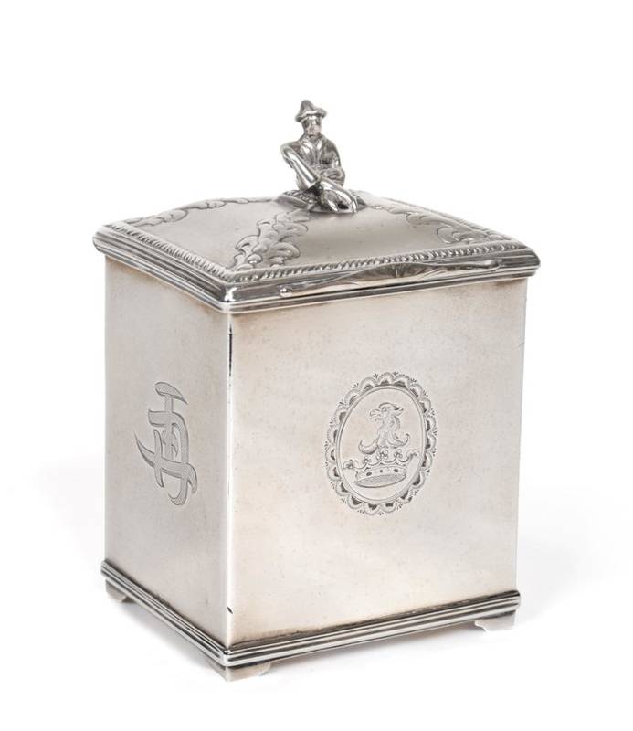 Lot 39 - A Victorian Silver Tea Caddy, George Angell & Co, London 1863, rectangular with reeded borders...