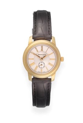 Lot 85 - A Lady's 18ct Gold Wristwatch, signed Tiffany & Co, model: Mark, circa 2000, quartz movement,...