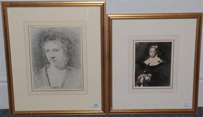 Lot 244 - Hercules Brabazon Brabazon NEAC, PS (1821-1906) ''A Souvenir of Rembrandt'' Initialled and...