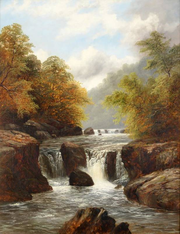 Lot 267 - William Mellor (1851-1931)  River Landscape Signed, oil on canvas, 90cm by 70cm  See illustration