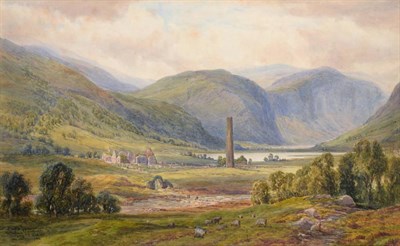 Lot 275 - John Faulkner (1835-1894) Glendalough, Co. Wicklow Signed, inscribed and dated, watercolour,...