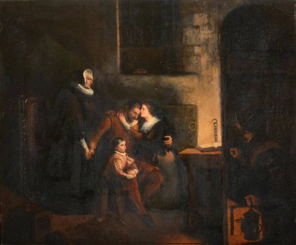 Lot 304 - Willem Benedictus Stoof (1816-1900) The Execution of Johan van Oldenbarnevelt Oil on canvas,...