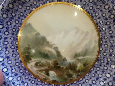 Lot 531 - A Royal Worcester Porcelain Dessert Service, painted by Harry Davis, 1902, with lakeland scenes...