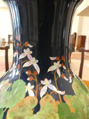 Lot 573 - A Japanese Cloisonné Enamel Vase, by the Ando Jubei Company, 20th century, of baluster form,...