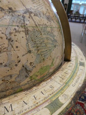 Lot 594 - A Dudley Adams 18'' Celestial Globe, circa 1807, with twenty-four engraved and hand-colour...