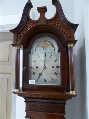 Lot 639 - A Small Mahogany Longcase Clock, signed Hamilton & Inches, Edinburgh, circa 1900, swan neck...