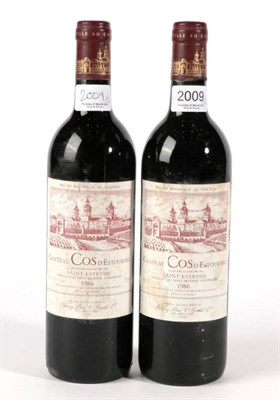 Lot 2009 - Chateau Cos d'Estournel 1986 2 bottles